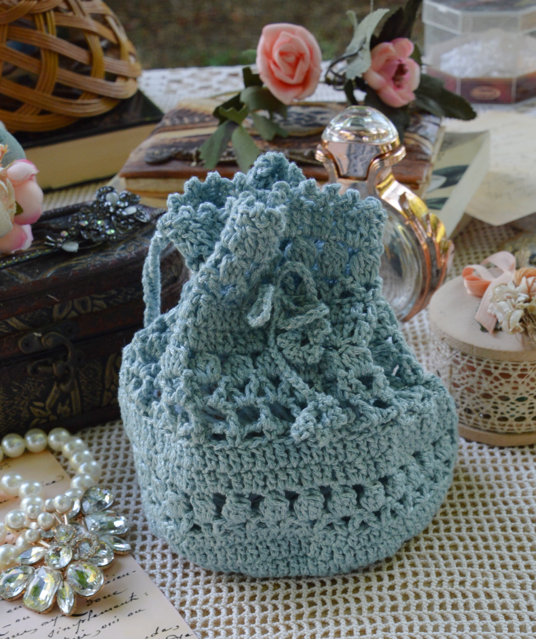 Little Treasures The Charlotte Crochet Pouch